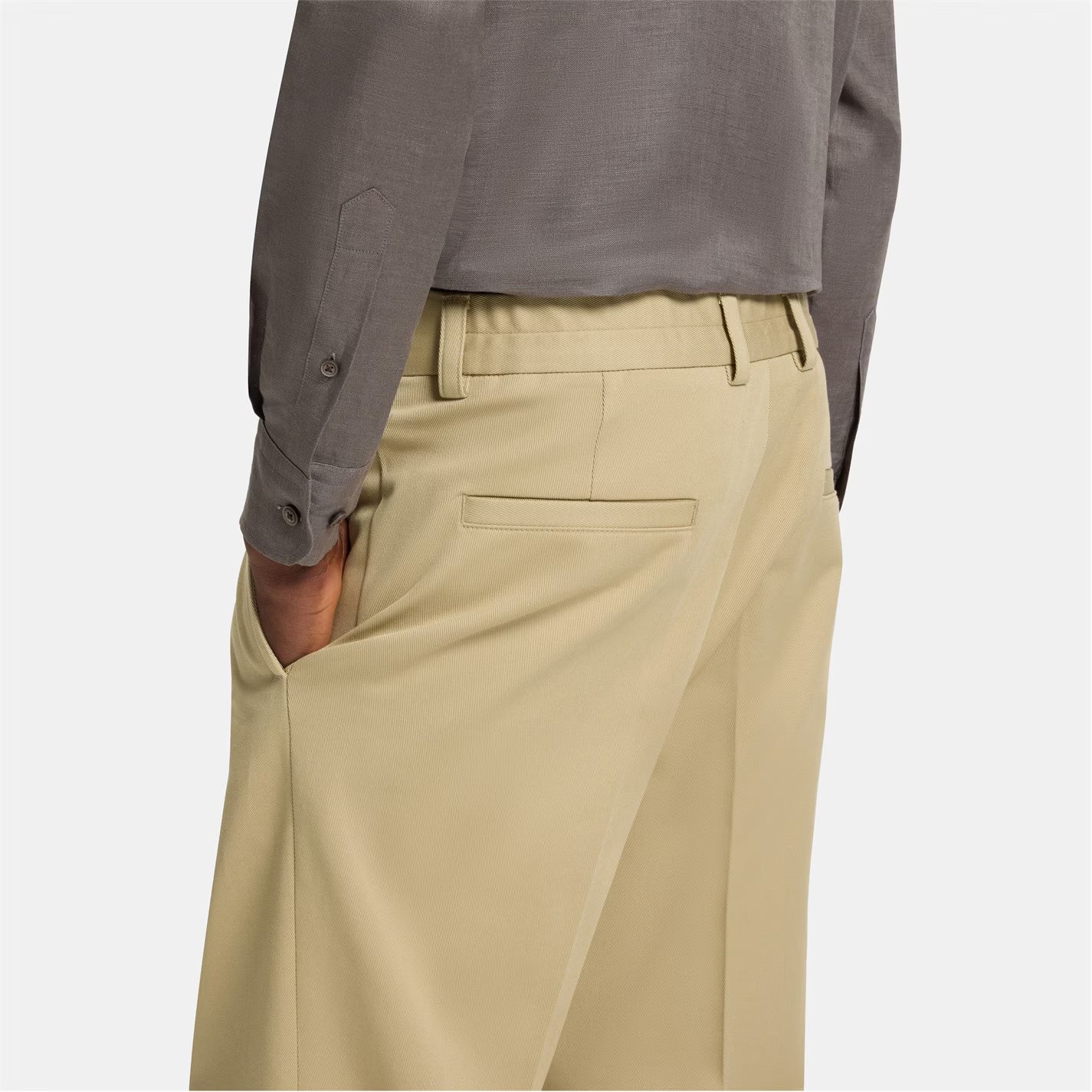 BOSS Men's Double Breasted Tailored Stretch Trousers