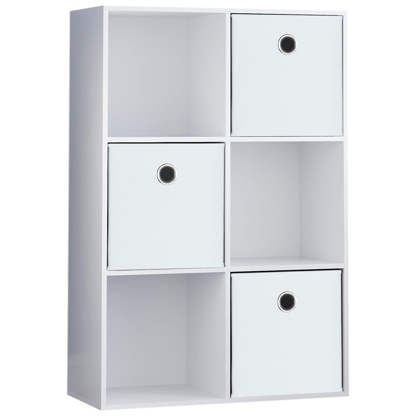 Lassic 2x3 Cube Storage Unit (W) + Set of 3 Storage Cubes