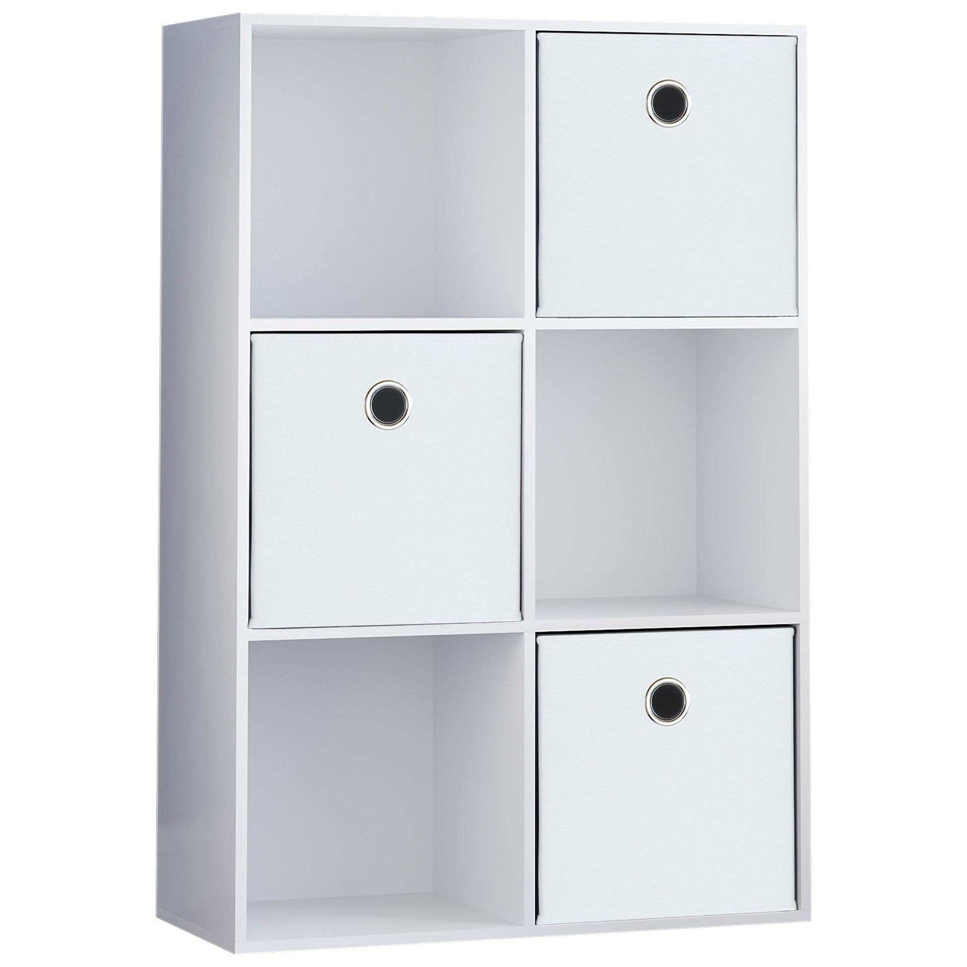 Lassic 2x3 Cube Storage Unit (W) + Set of 3 Storage Cubes