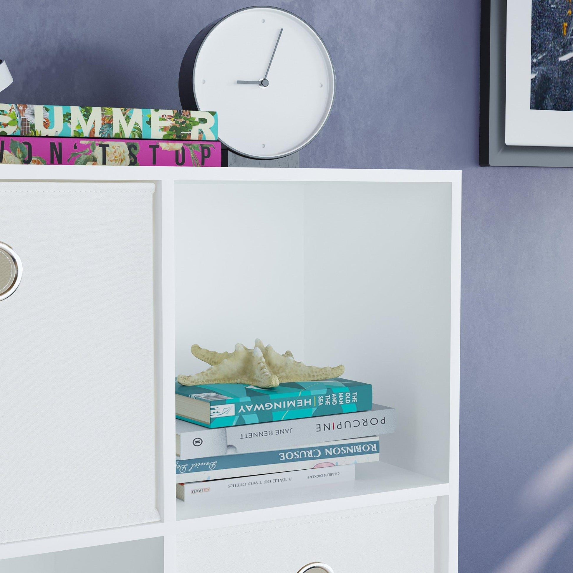 Lassic 2x3 Cube Storage Unit (W) + Set of 3 Storage Cubes