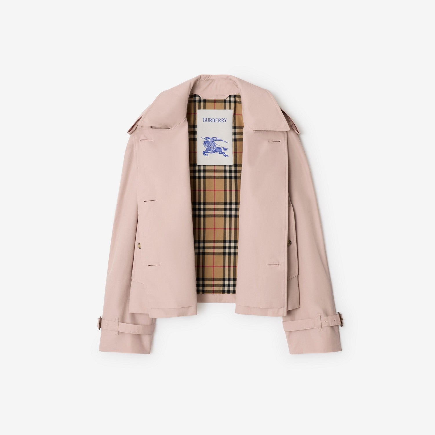 Cropped Tropical Gabardine Mayfair Trench Jacket
