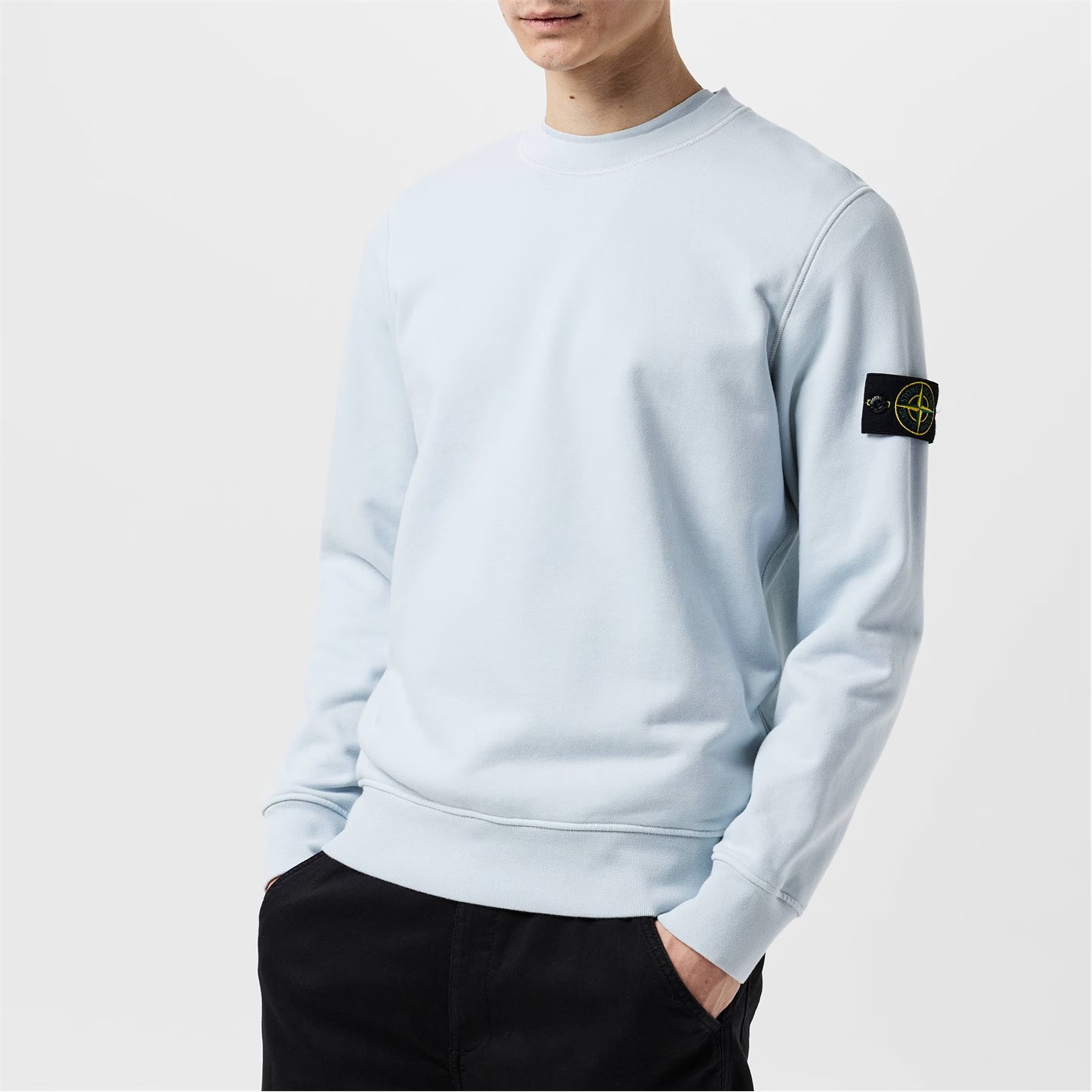 Men's Logo Lightweight Cotton Fleece Jumper