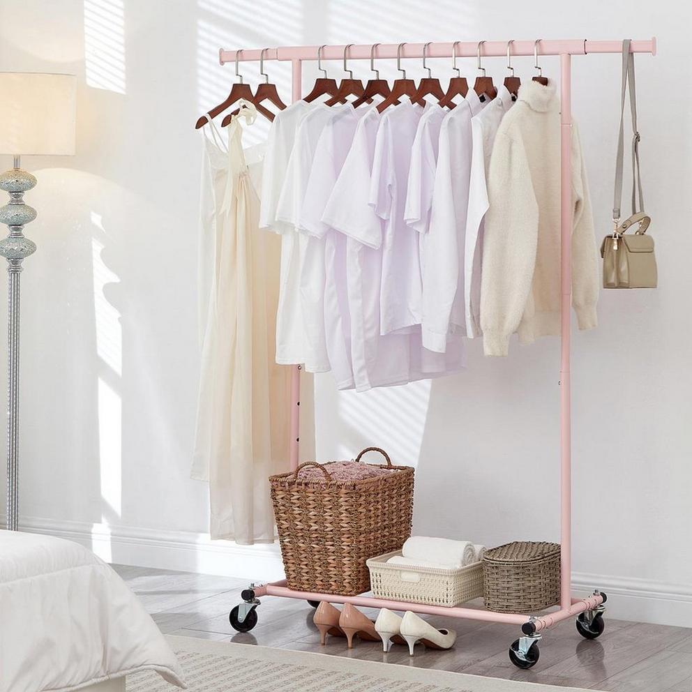 House of Home Pink Heavy Duty Clothes rail