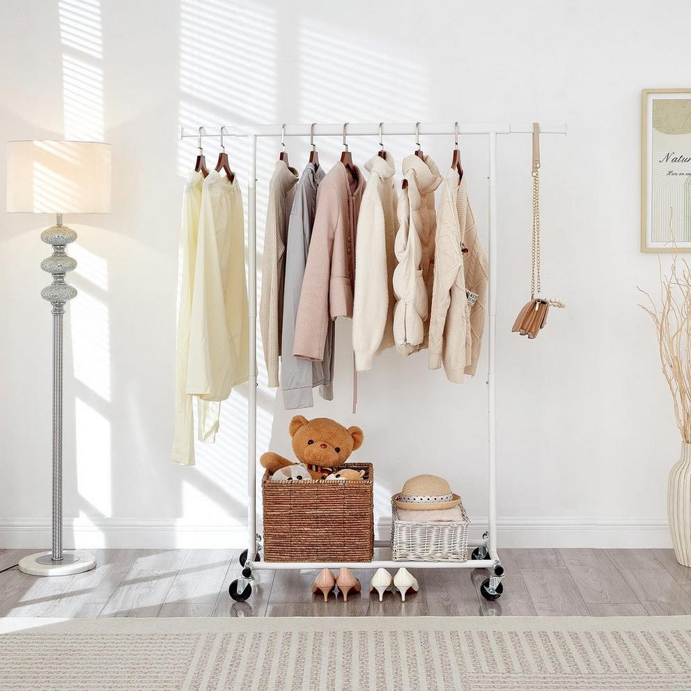 House of Home White Heavy Duty Clothes rail
