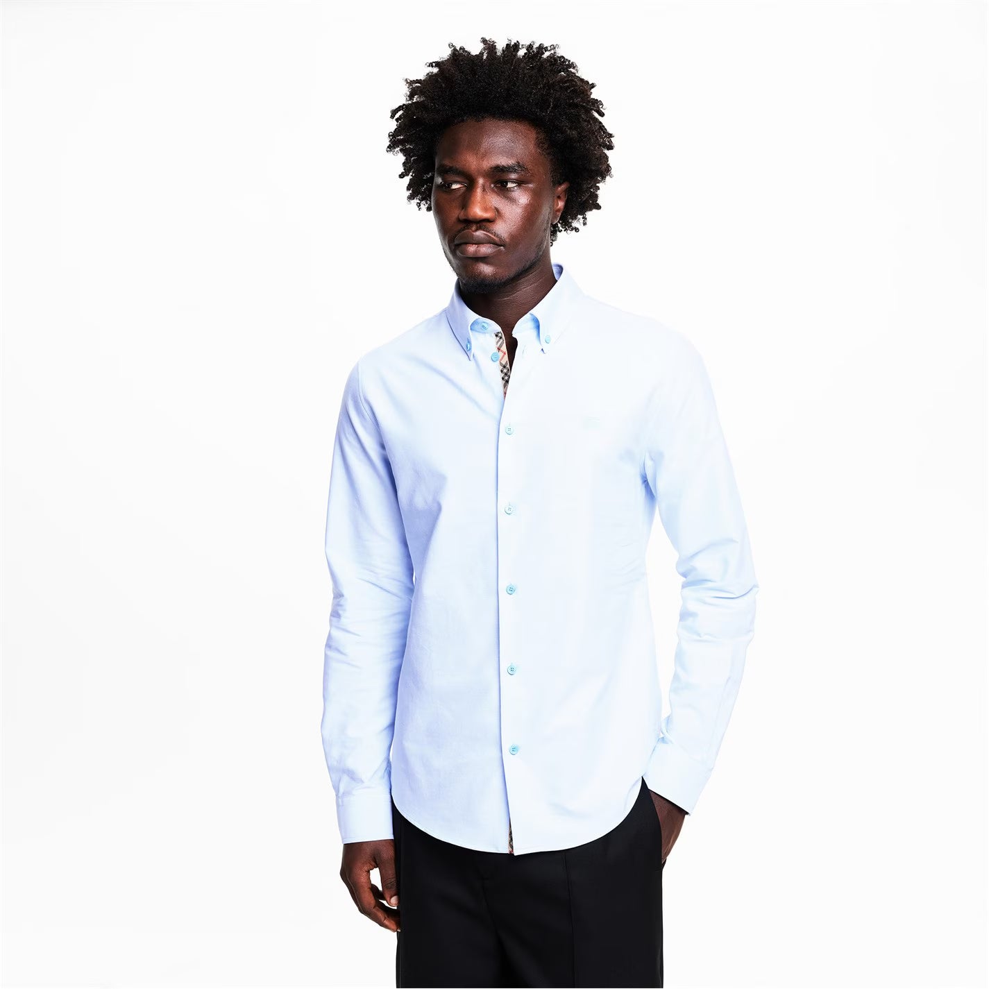 Men's Burb Standric Long Sleeve Plain Shirt