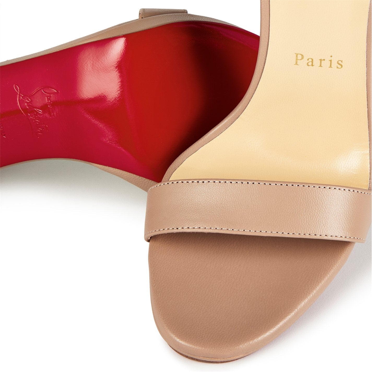 Women's Loubi Queen Leather Sandals, 120mm