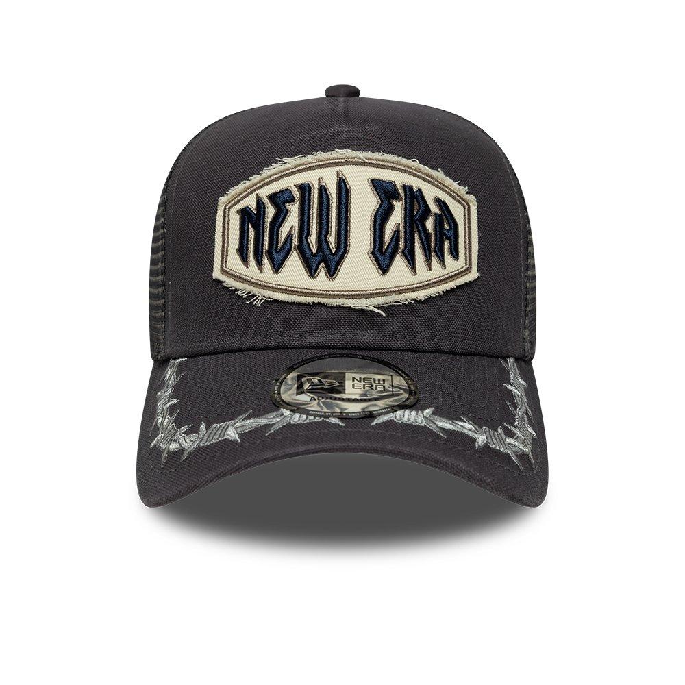 New Era Distressed Patch Adjustable Trucker Cap