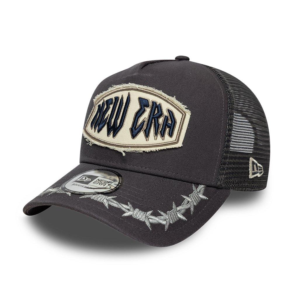 New Era Distressed Patch Adjustable Trucker Cap