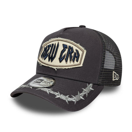 New Era Distressed Patch Adjustable Trucker Cap