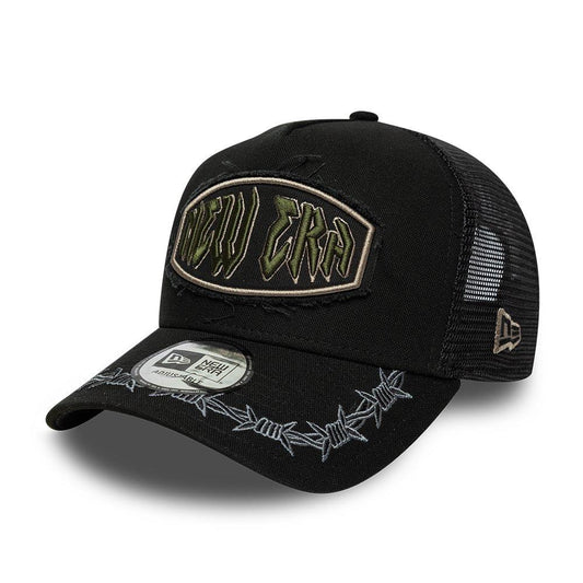 New Era Distressed Patch Adjustable Trucker Cap