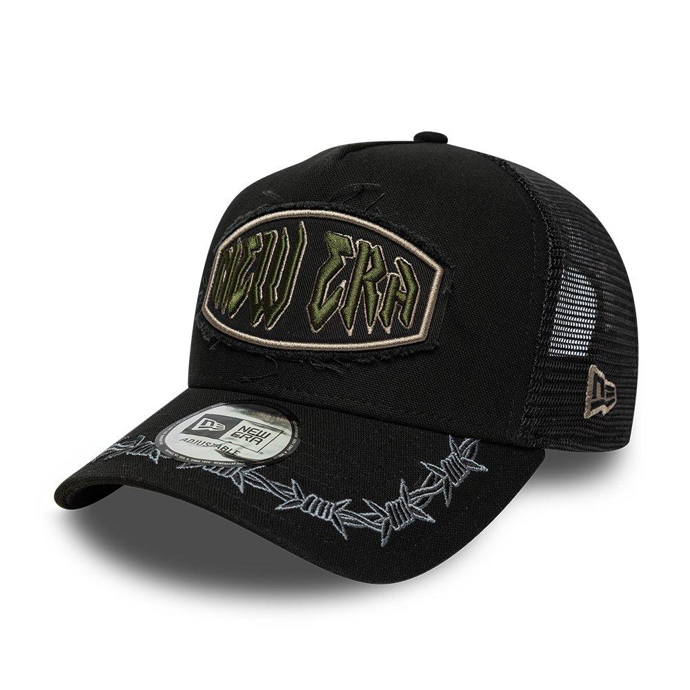 New Era Distressed Patch Adjustable Trucker Cap