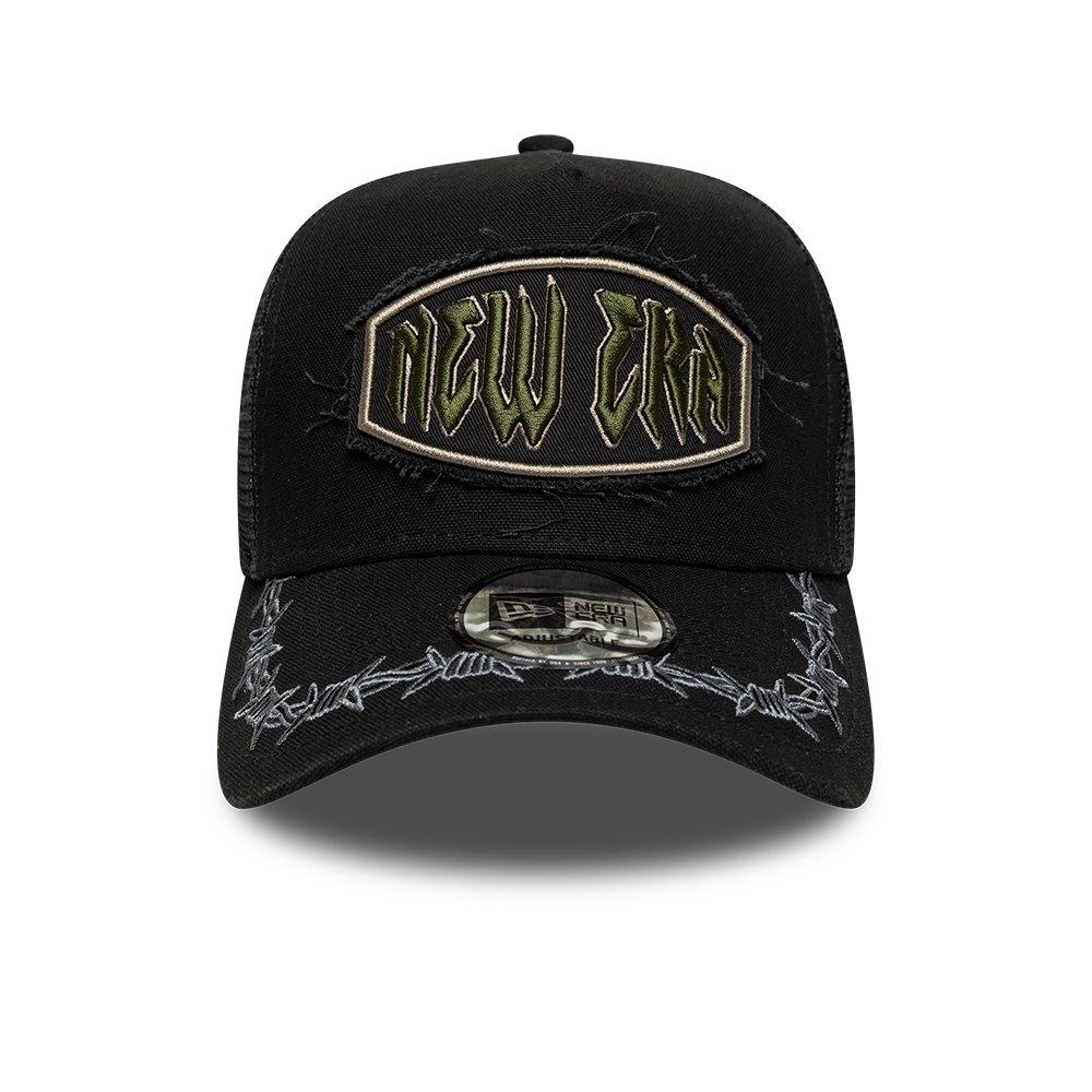 New Era Distressed Patch Adjustable Trucker Cap