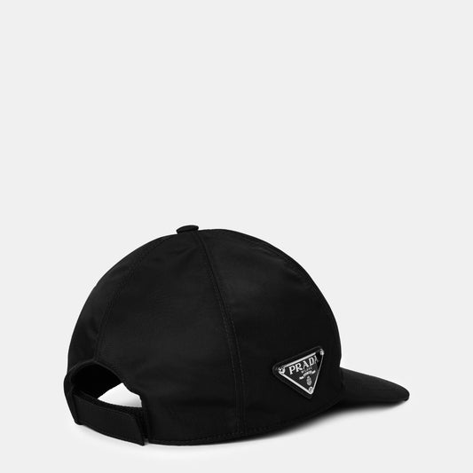 Prada Men'S Logo Re-Nylon Baseball Cap