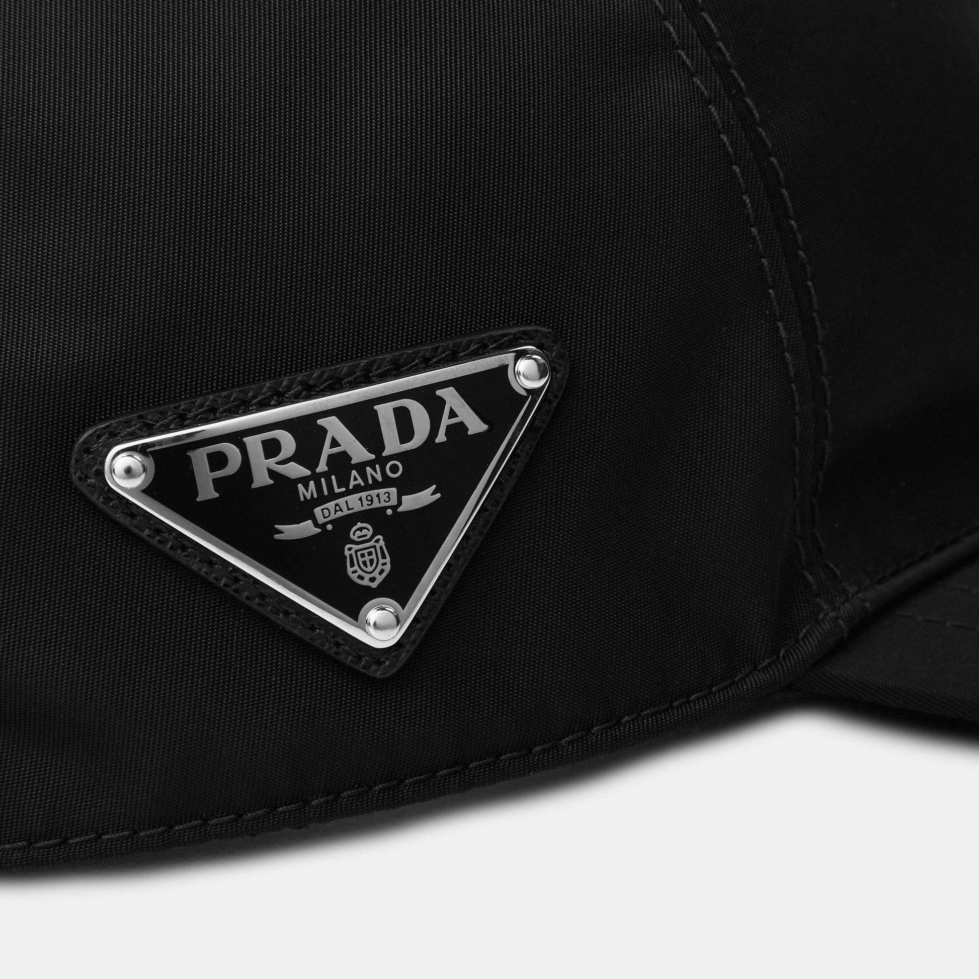 Prada Men'S Logo Re-Nylon Baseball Cap