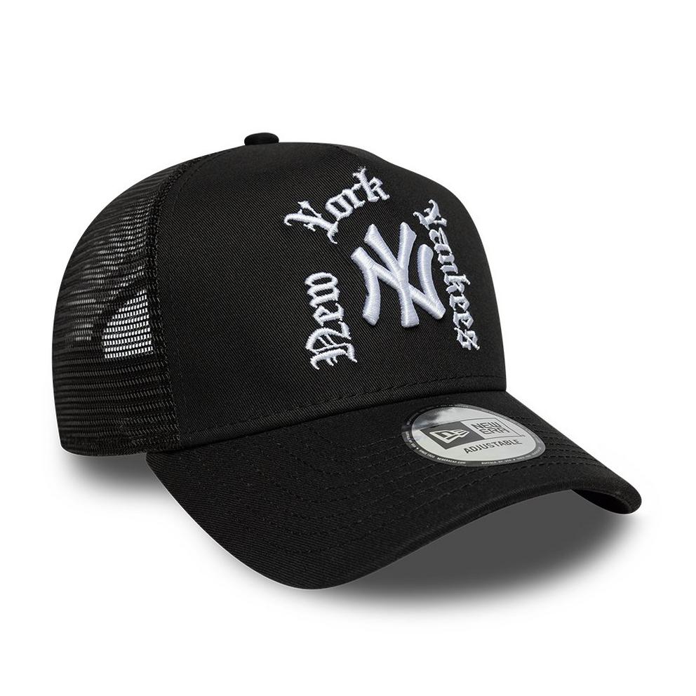 New Era Wordmark Adjustable Trucker Cap