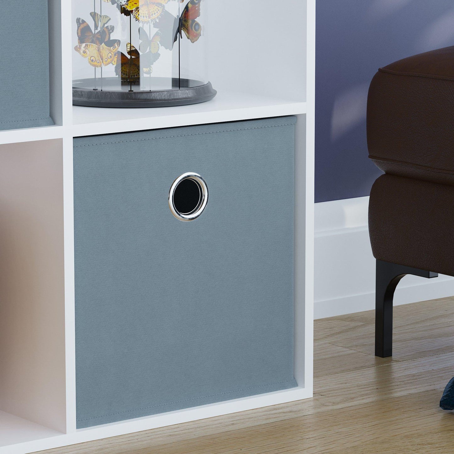 Lassic 3x3 Cube Storage Unit (W) + Set of 5 Storage Cubes