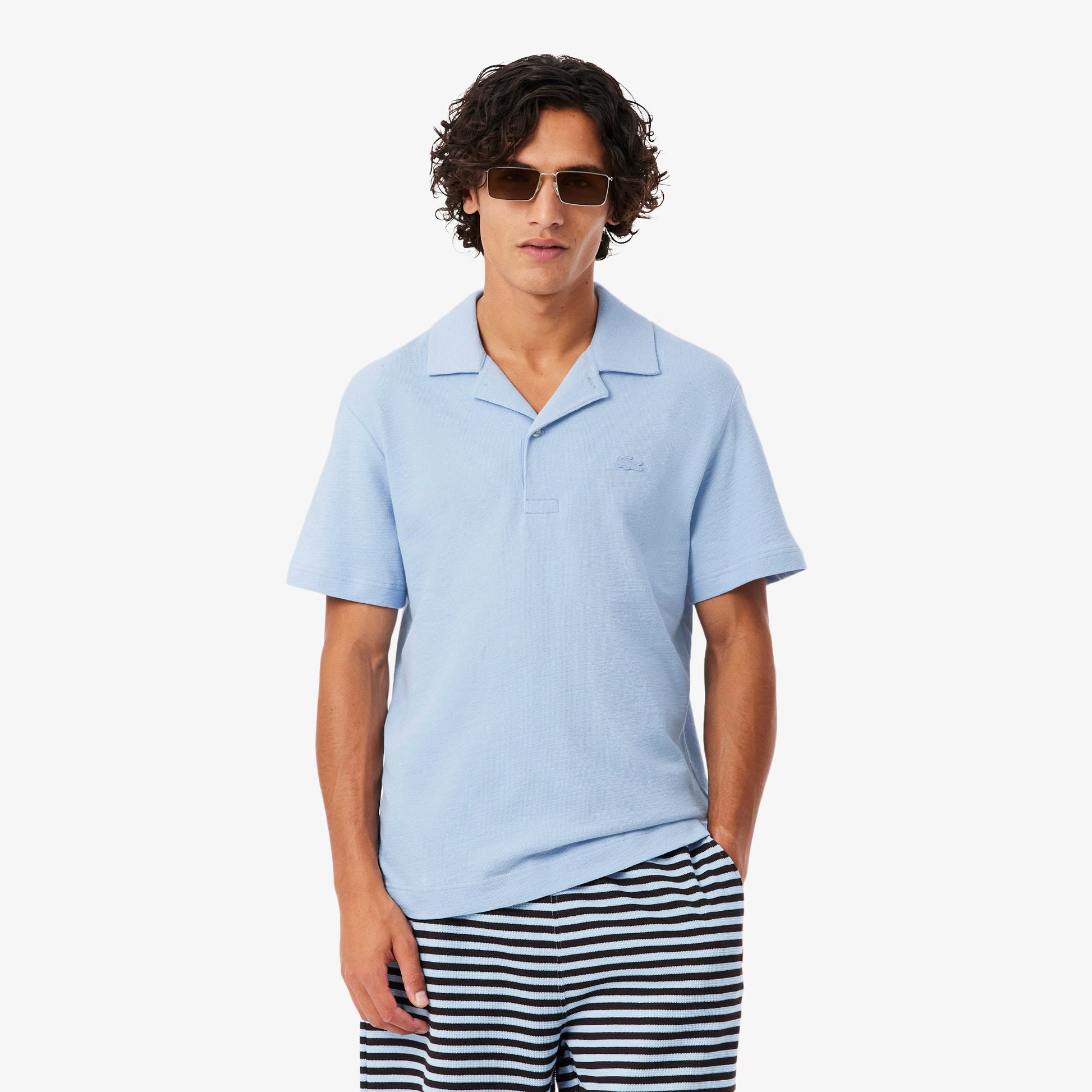Classic Fit Textured Polo Shirt