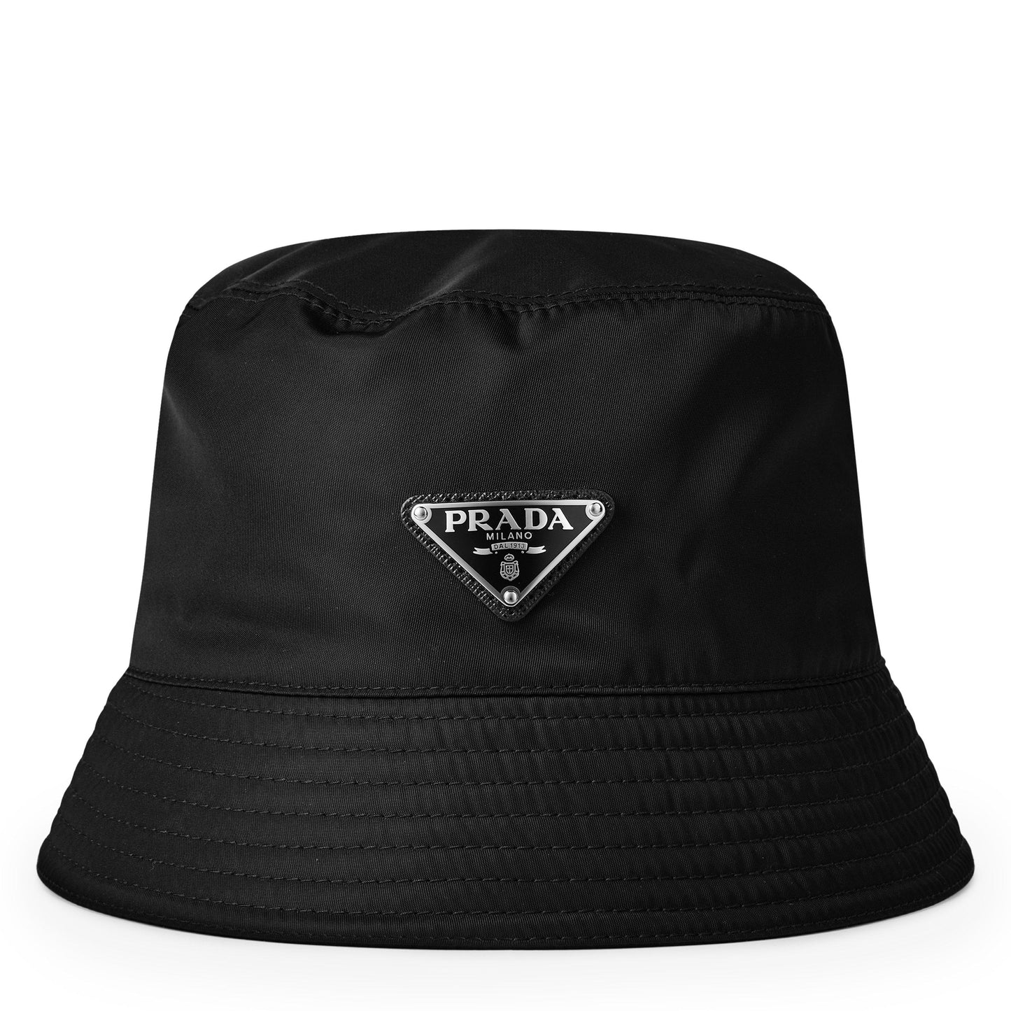 Prada Men'S Plain Nylon Bucket Hat
