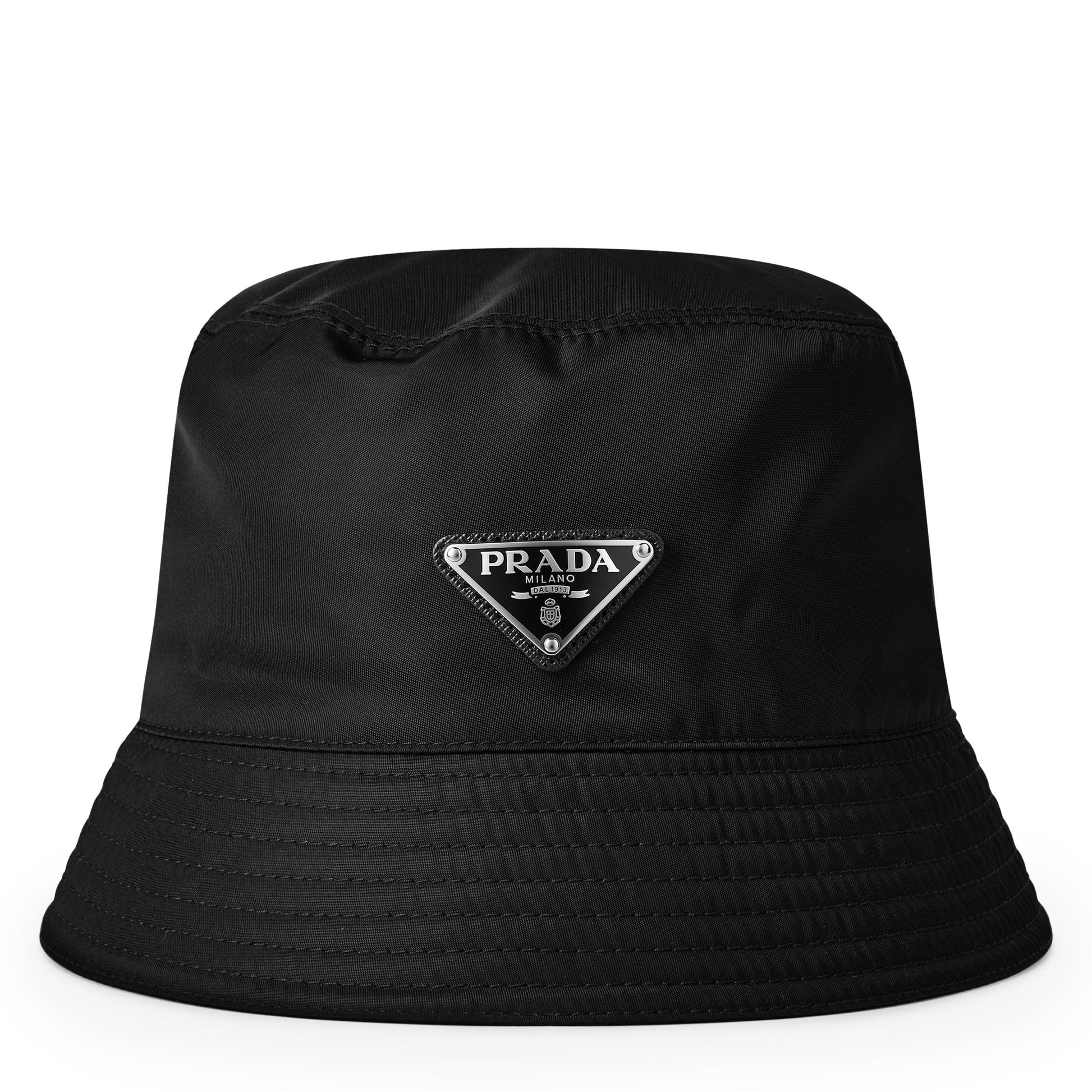 Prada Men'S Plain Nylon Bucket Hat