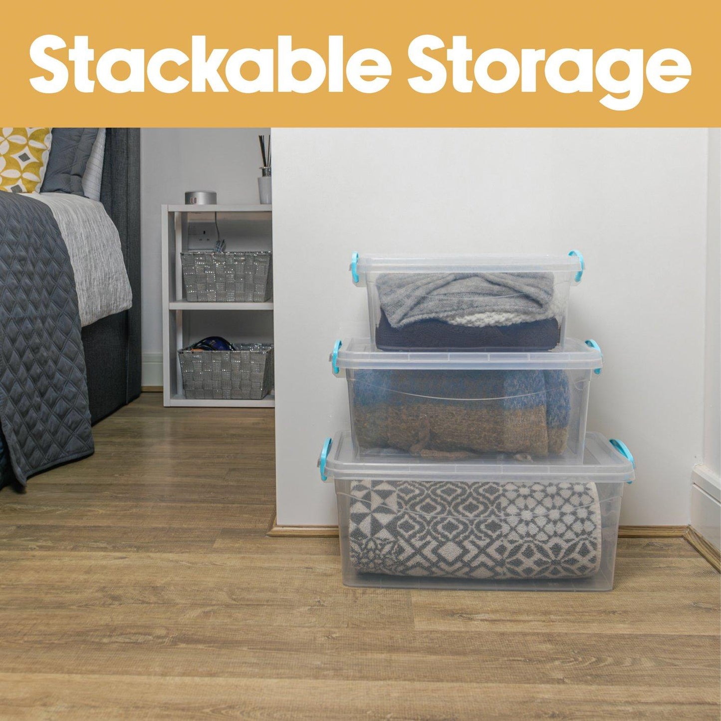 JVL Multipurpose Storage Box With Lid-S/3 M