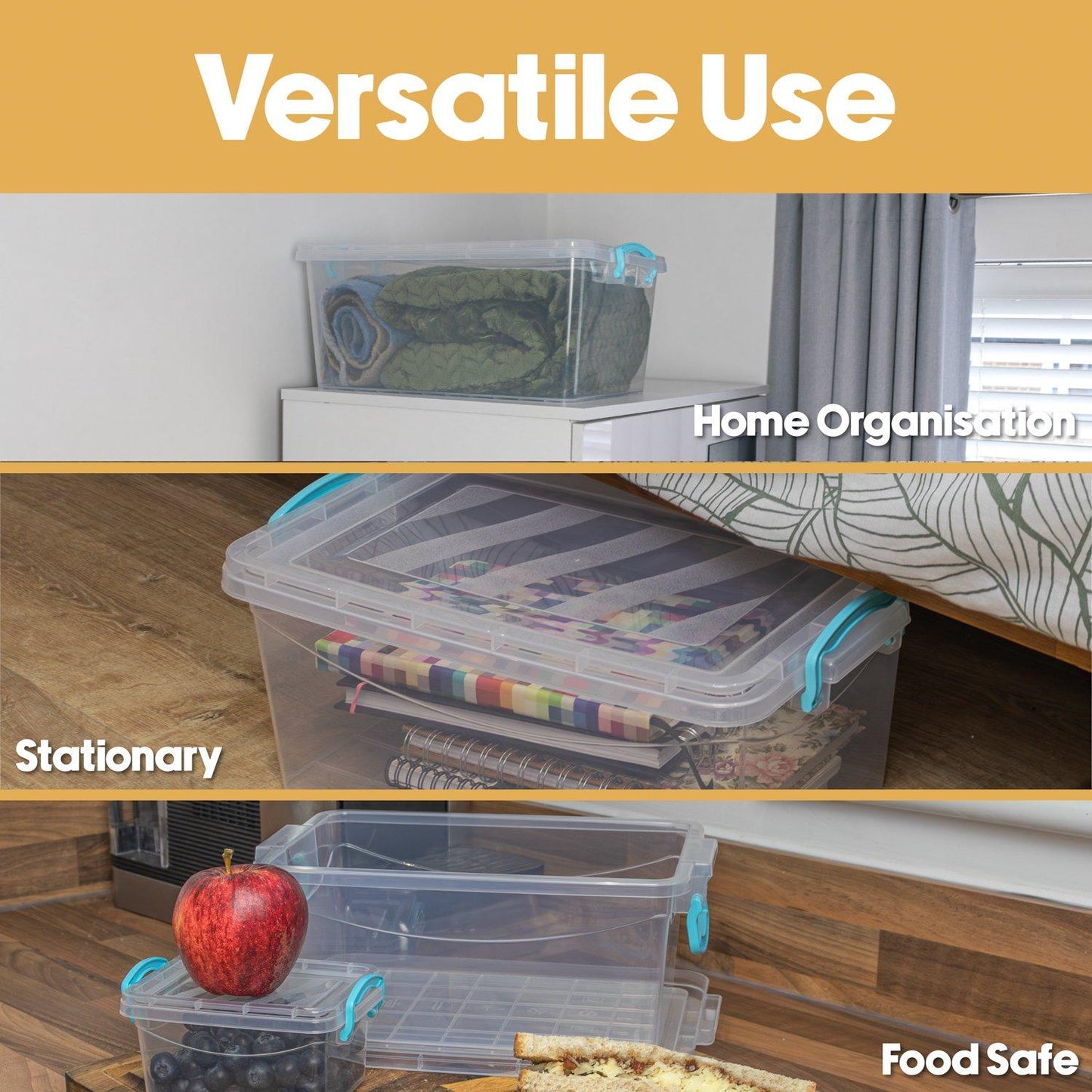 JVL Multipurpose Storage Box With Lid-S/3 M