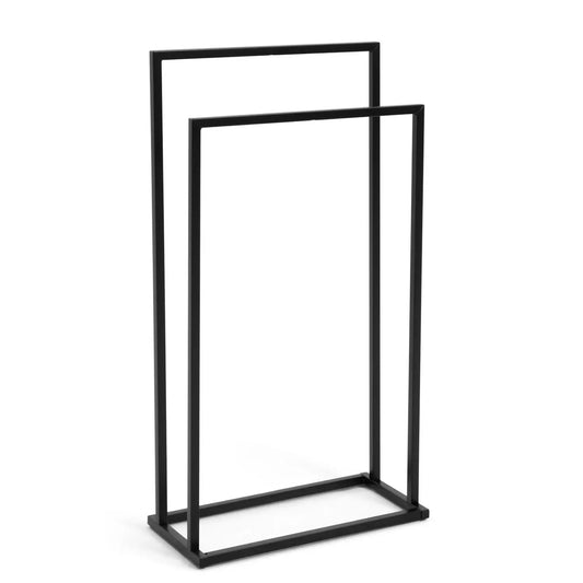 Habitat 2 Tier Freestanding Towel Rail - Black
