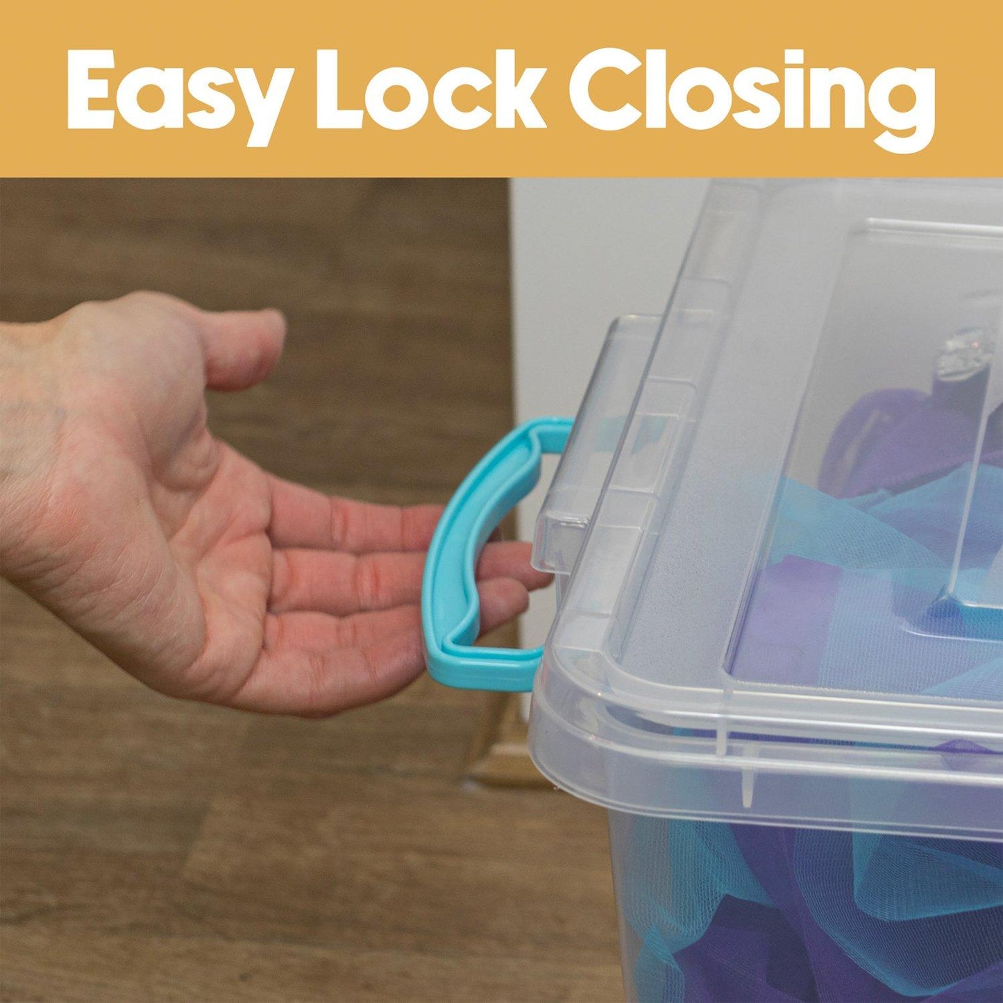 JVL Multipurpose Storage Box With Lid- S/3 S
