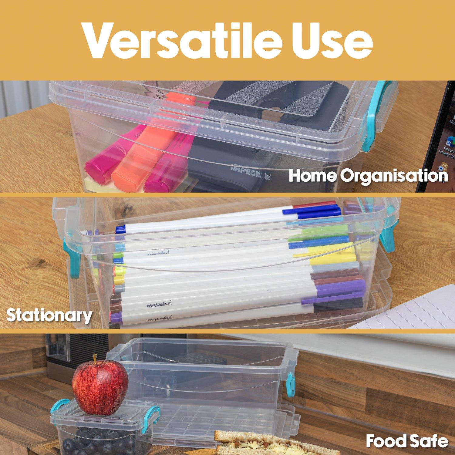 JVL Multipurpose Storage Box With Lid- S/3 S
