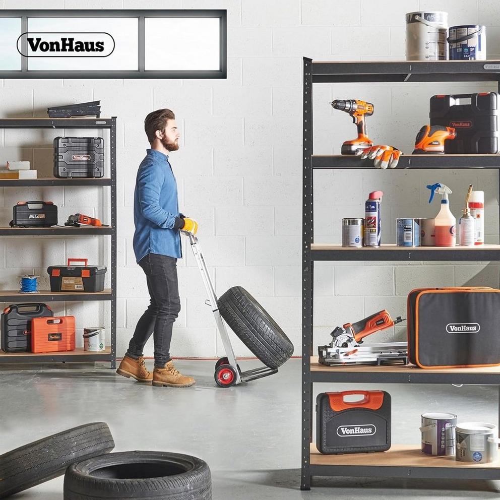 VonHaus - 1.8M 5 Tier Racking Hammerite