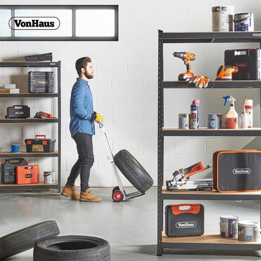 VonHaus - 1.8M 5 Tier Racking Hammerite