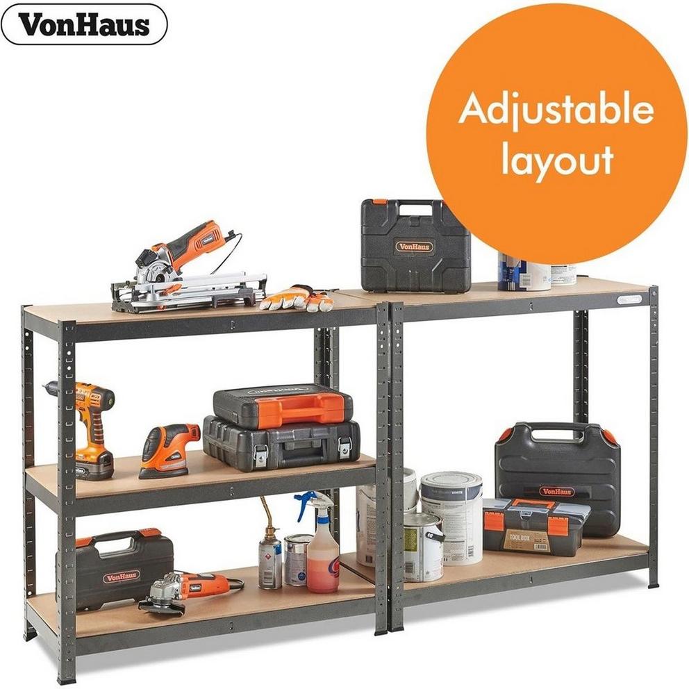 VonHaus - 1.8M 5 Tier Racking Hammerite