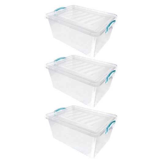 JVL Clip Lid Plastic Storage Boxes 25L - S/3