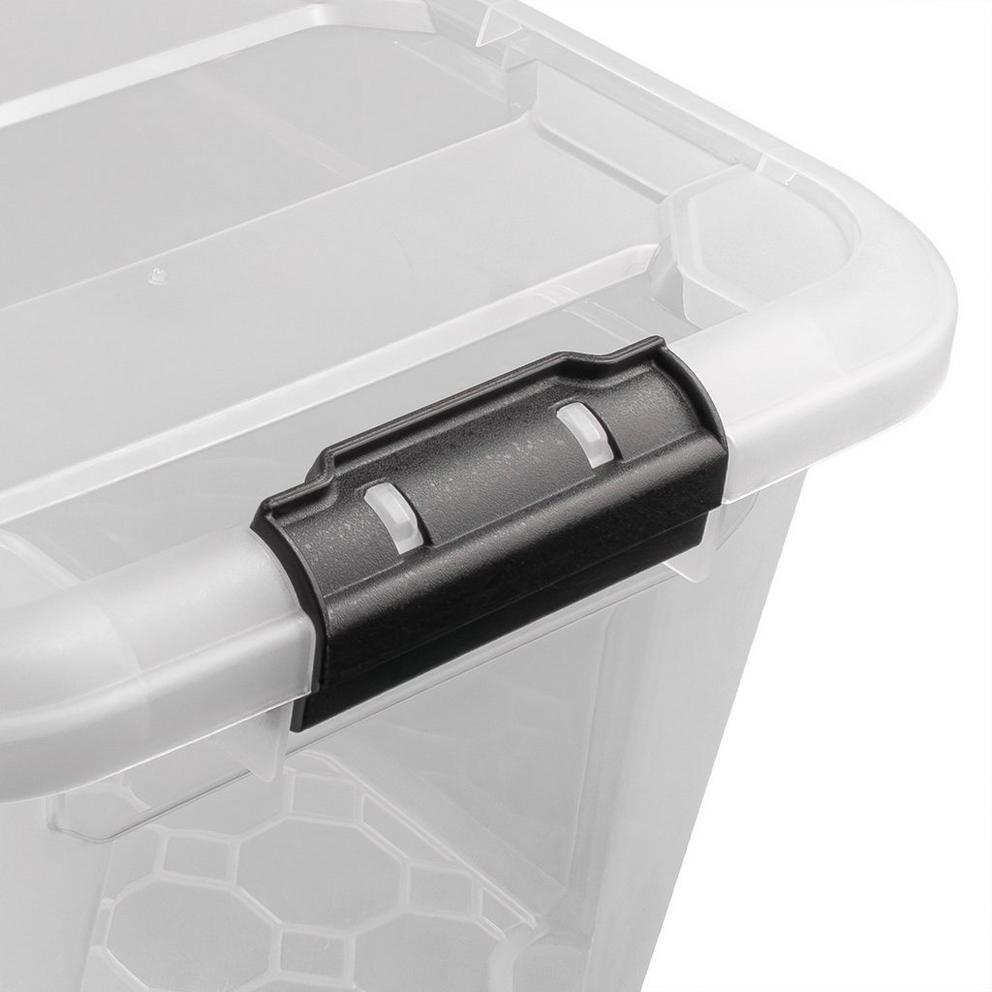 JVL Clip Lid Plastic Storage Box 30L -S/3