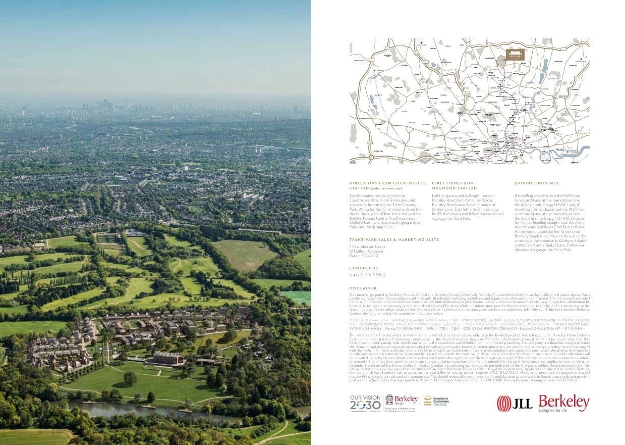Trent Park — 1 2 3 4 and 5 Bedroom Family Homes — Luxury Town Houses — Apartments — Duplexes — Historic Country Estate — Modern Wellness Amenities — Enfield London — New ✨