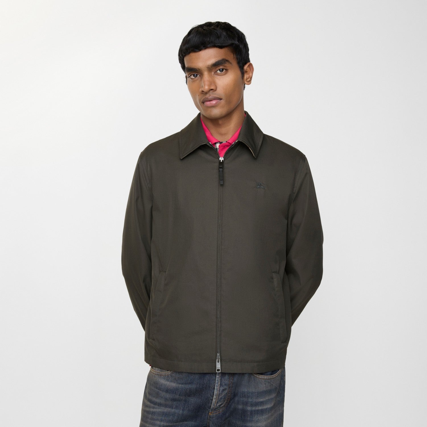 Tropical Gabardine Bloomsbury Harrington Jacket