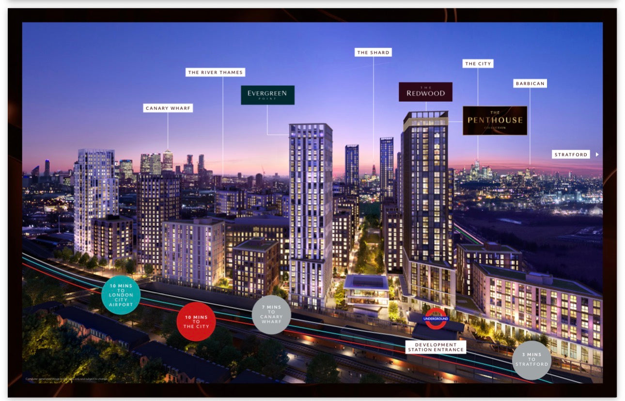 Twelvetrees Park  — Suite 1 2 and 3 Bedroom Ultra Luxury Homes — 24 Hr Concierge and World Class Amenities — West Ham London — E16