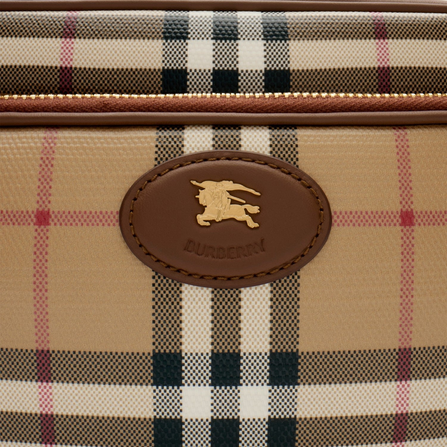 Check Pocket Crossbody Bag