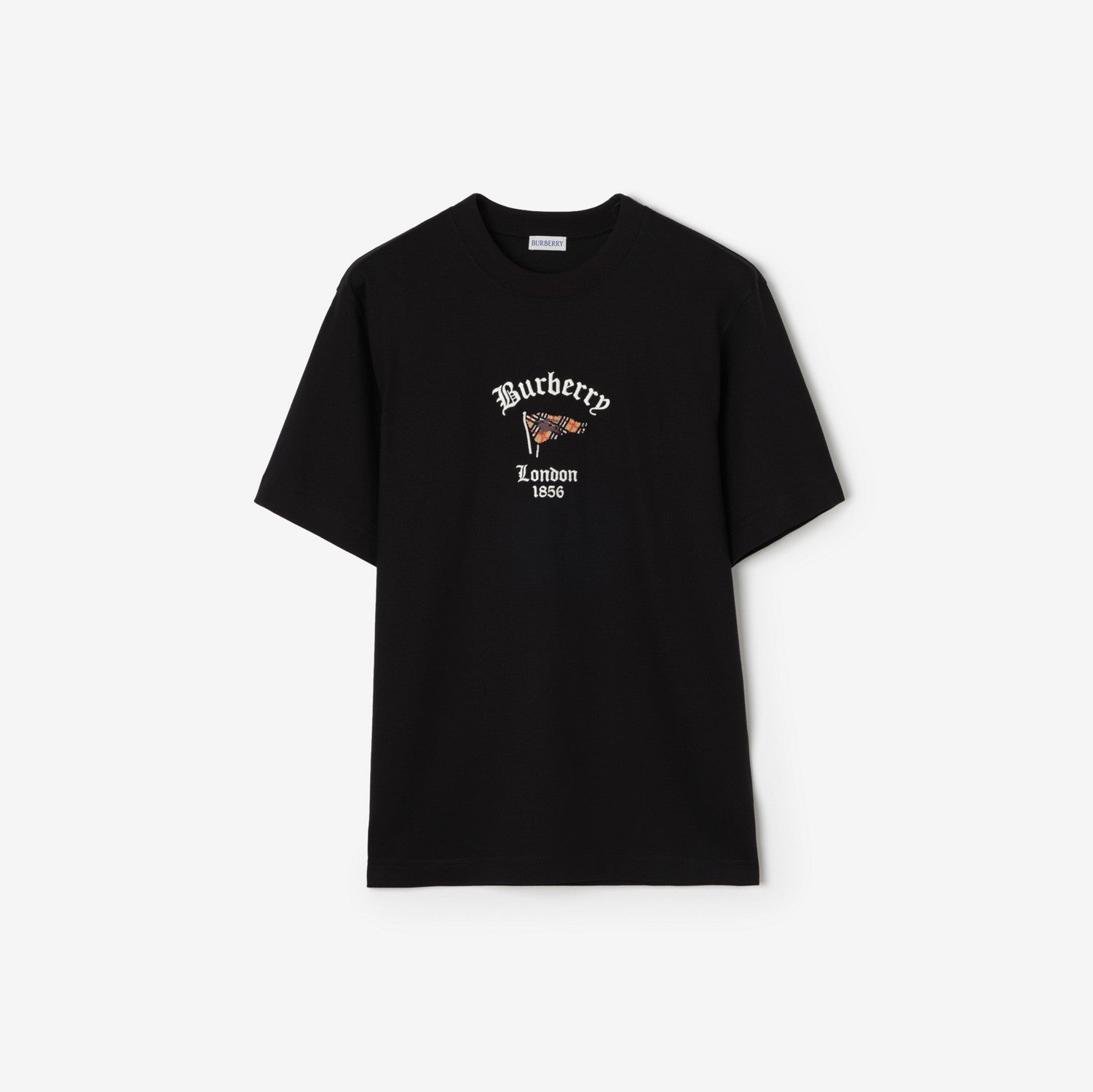 Check Flag Cotton T-shirt