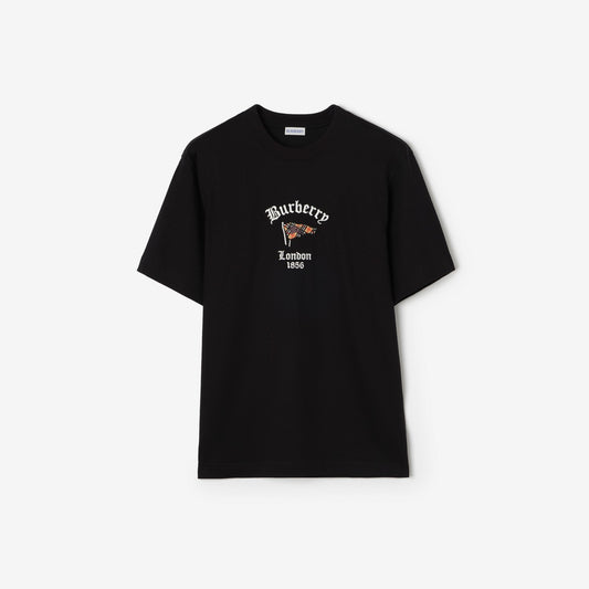 Check Flag Cotton T-shirt