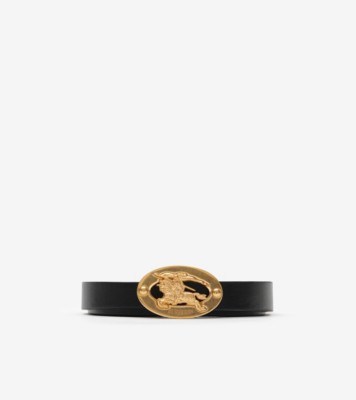 Thin Reversible Leather Knight Stamp Belt