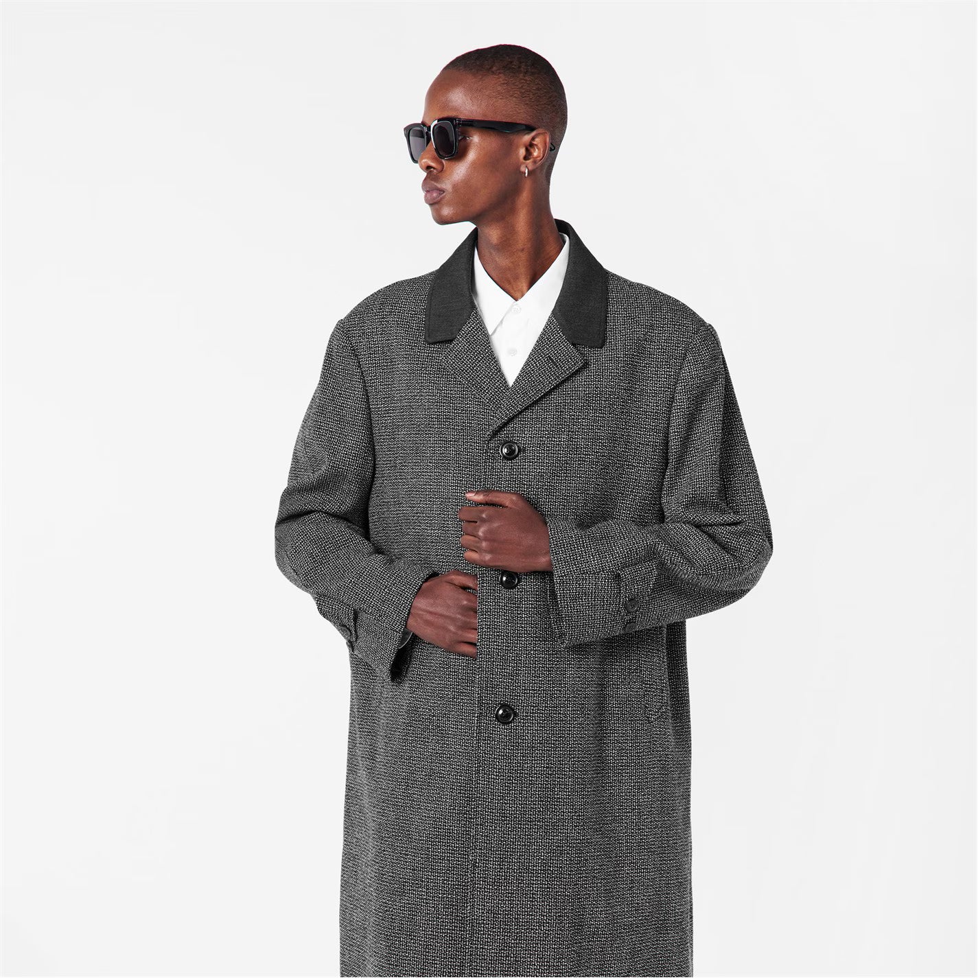 Men's Tweed Overcoat
