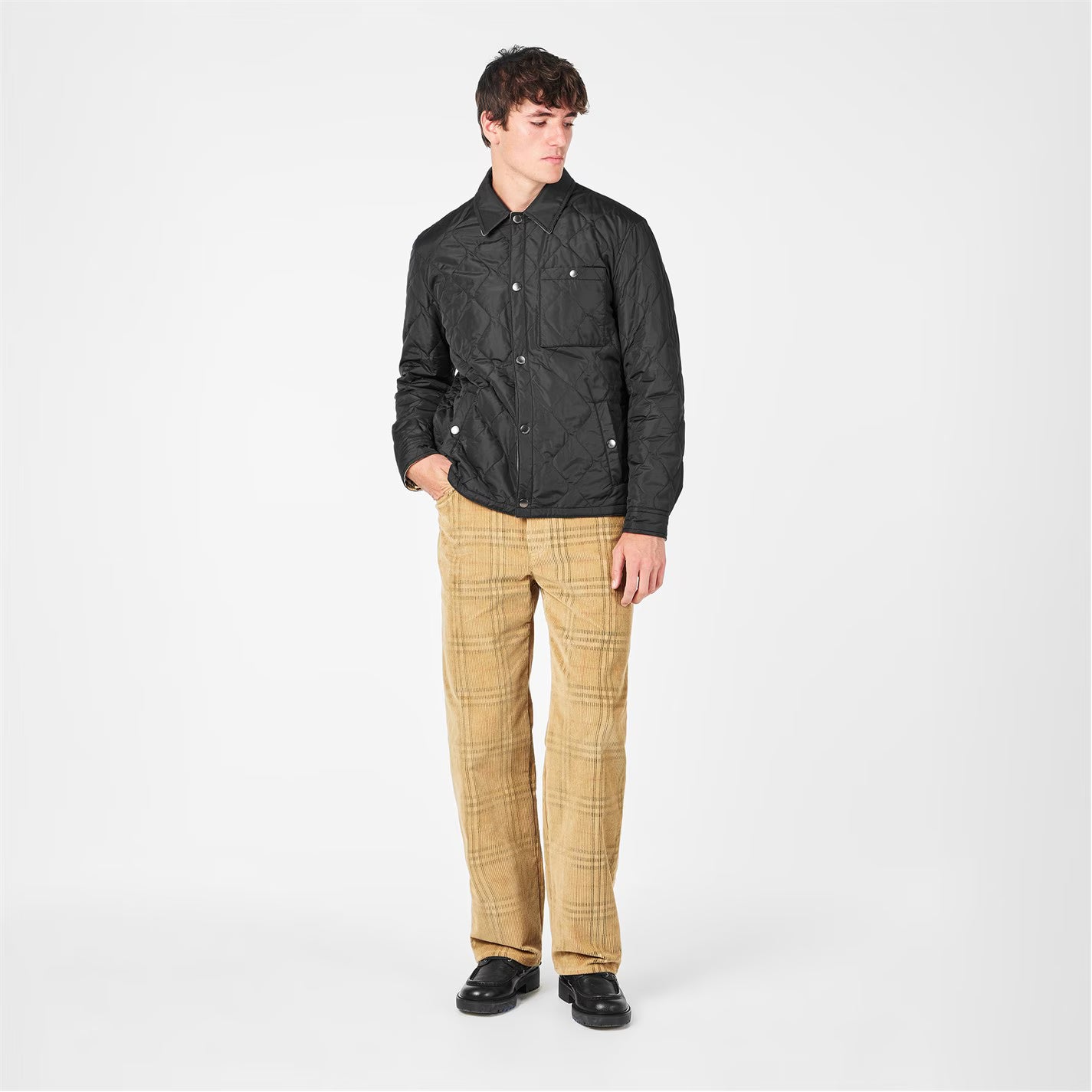 Men's Brighton Reversible Water Resistant Long Sleeve Quilted Jacket