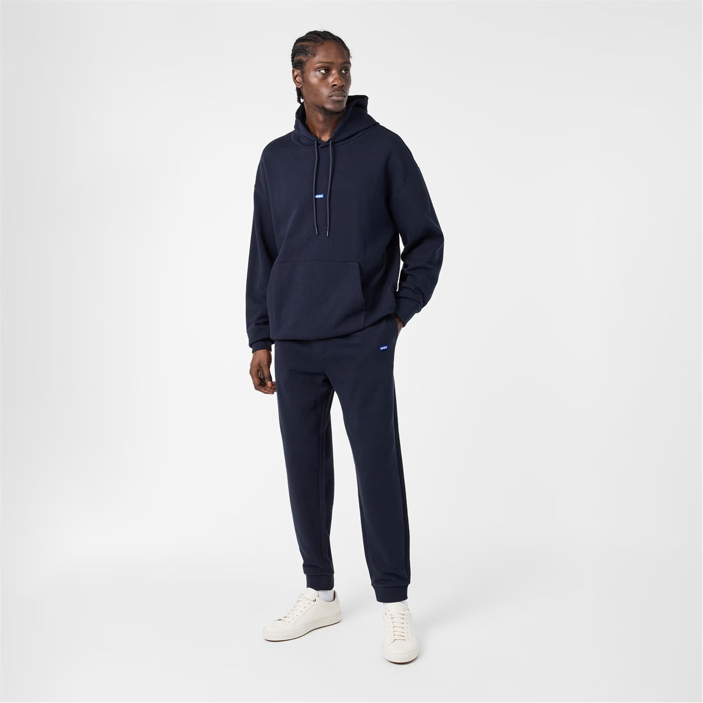Cotton-terry tracksuit bottoms