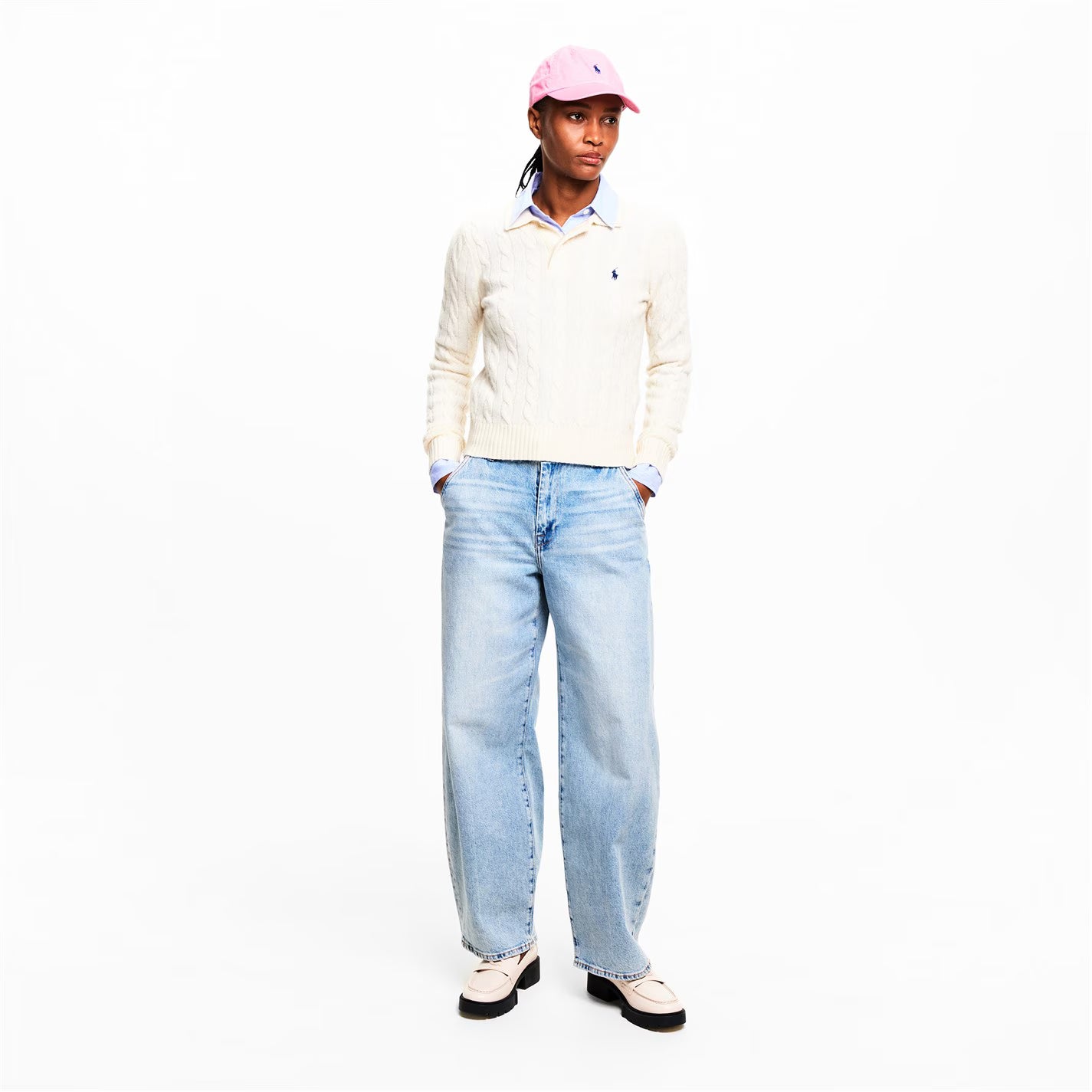 Cotton Chino Pony Baseball Cap