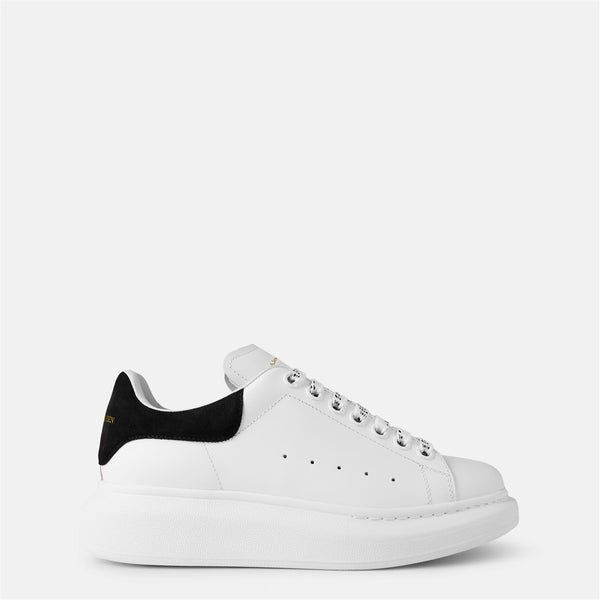 Women's Logo Print Leather Oversized Trainers