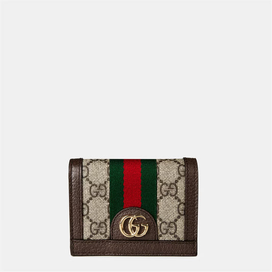 Women's Canvas Leather Ophidia GG Wallet