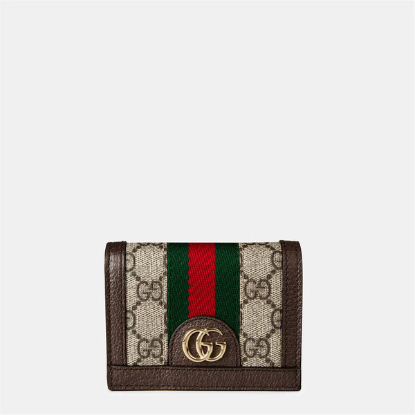 Women's Canvas Leather Ophidia GG Wallet