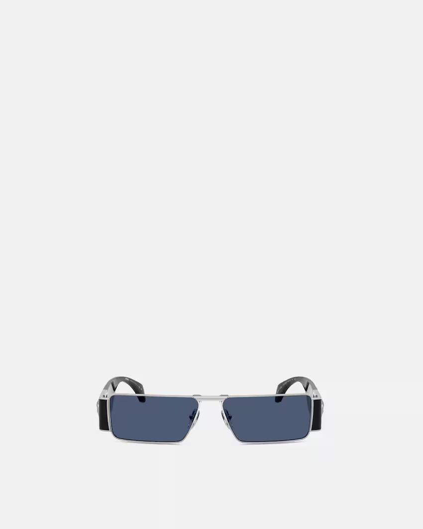 Medusa Plaque Rectangular Sunglasses