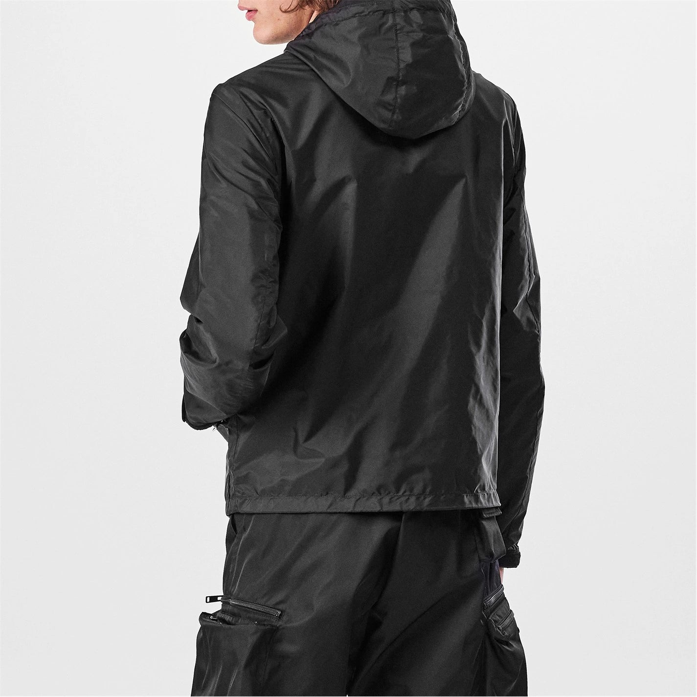 PRADA Men's Hooded Long Sleeve Windbreaker