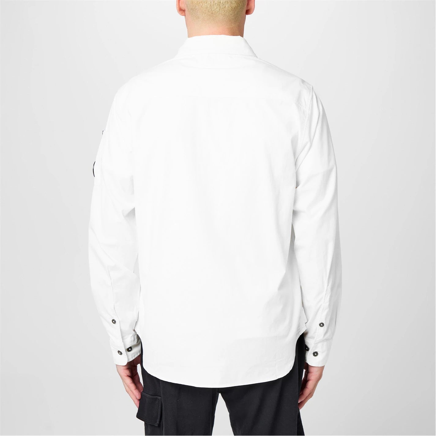 Men's Gabardine Lens Cotton Long Sleeve Overshirt